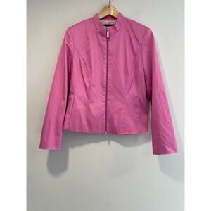 The Limited Zip Up Business Jacket Bubblegum Stretch Size Medium JL